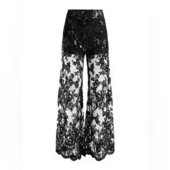 $495 Alice + Olivia Athena trousers size 6 - Picture 3 of 15